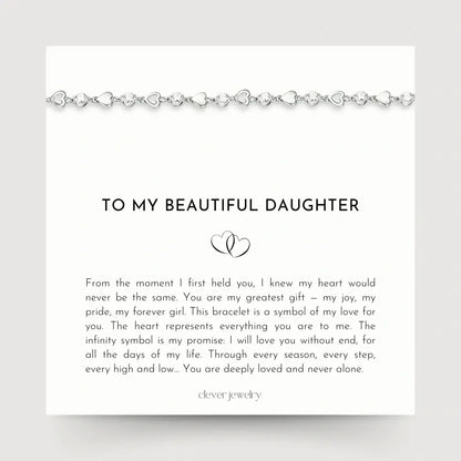 To My Daughter - I Love You Bracelet