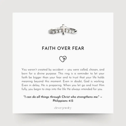 Faith Over Fear Ring