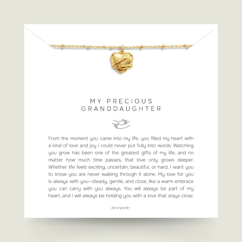 My Precious Granddaughter - Hug Necklace