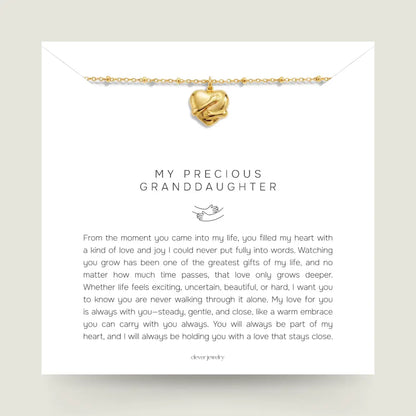 My Precious Granddaughter - Hug Necklace