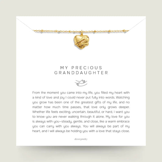 My Precious Granddaughter - Hug Necklace
