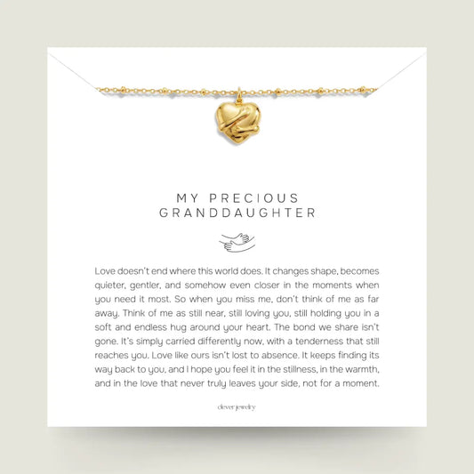 To My Granddaughter - Hug Necklace