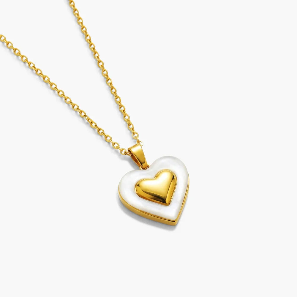 My Precious Sister - Two-Tone Heart Necklace