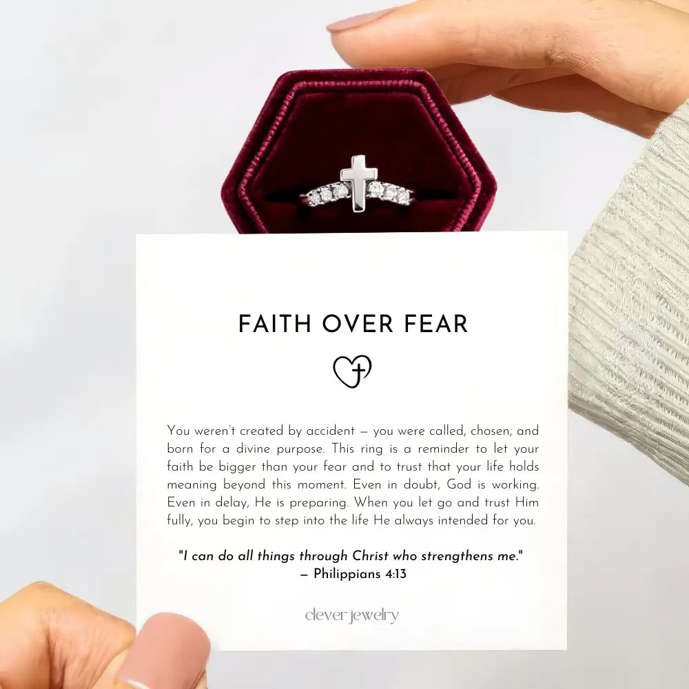 Faith Over Fear Ring