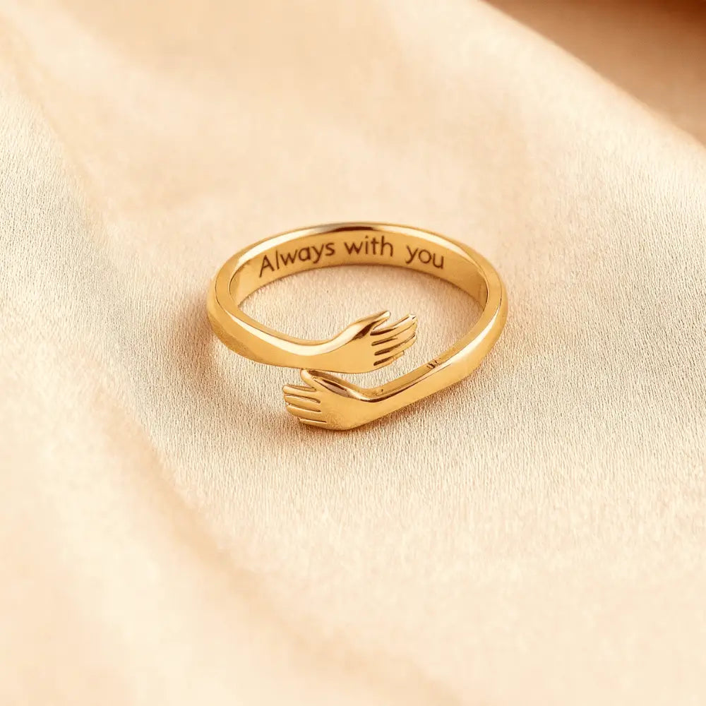 Wrapped in Love - Gold Hug Ring
