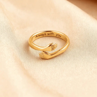 Wrapped in Love - Gold Hug Ring