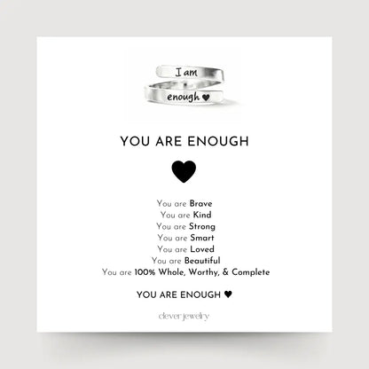 I Am Enough Ring