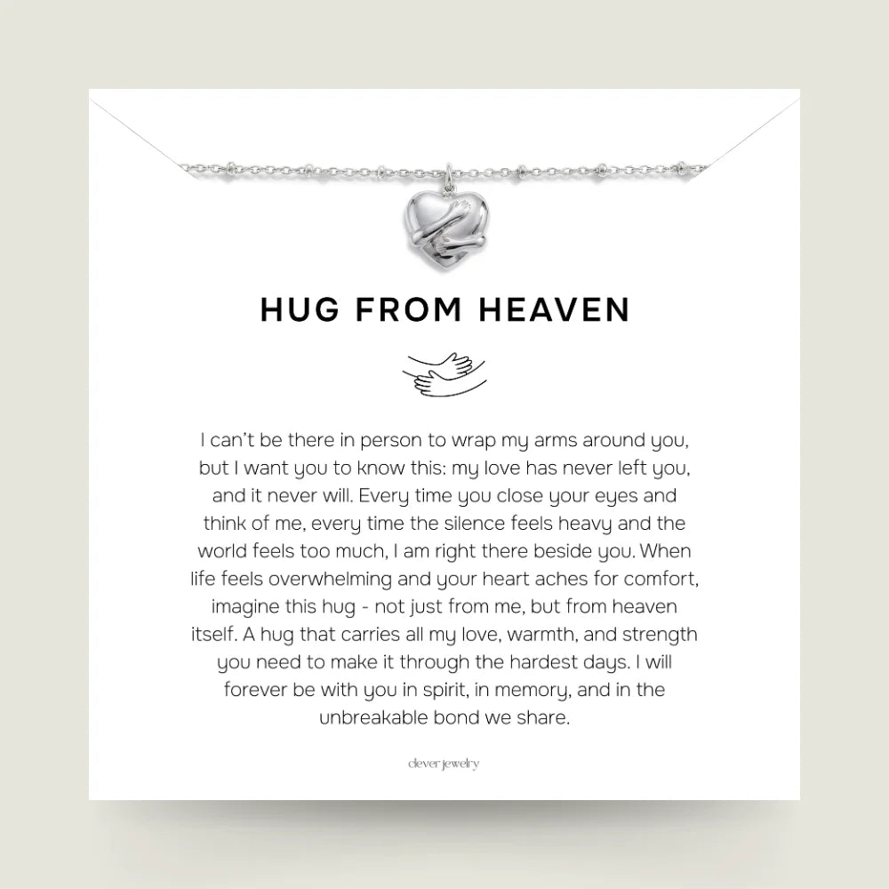 Hug From Heaven - Silver Hug Necklace