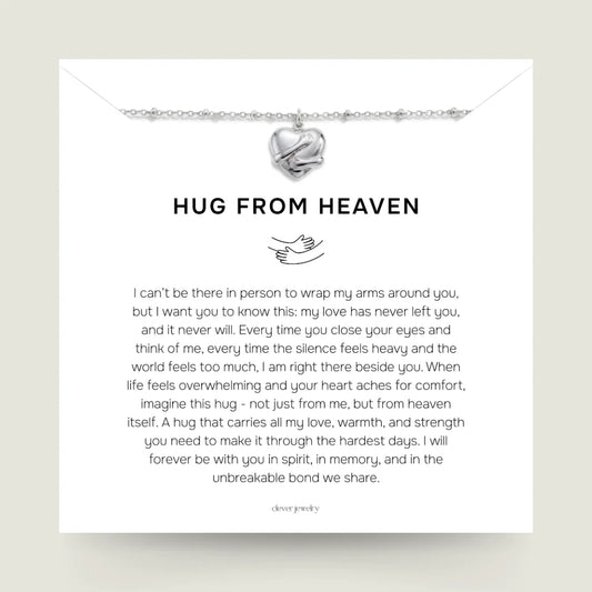 Hug From Heaven - Silver Hug Necklace