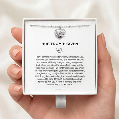 Hug From Heaven - Silver Hug Necklace