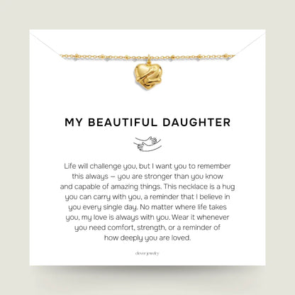 My Beautiful Daughter - Hug Necklace