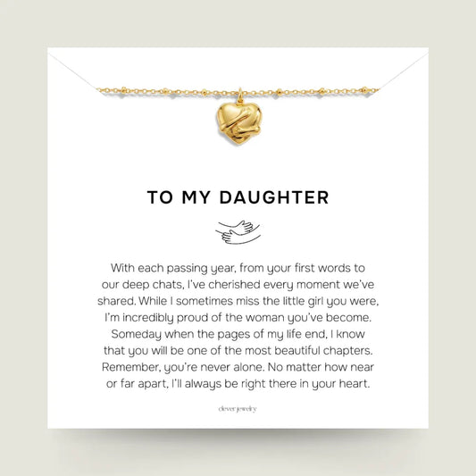 To My Daughter - Hug Necklace