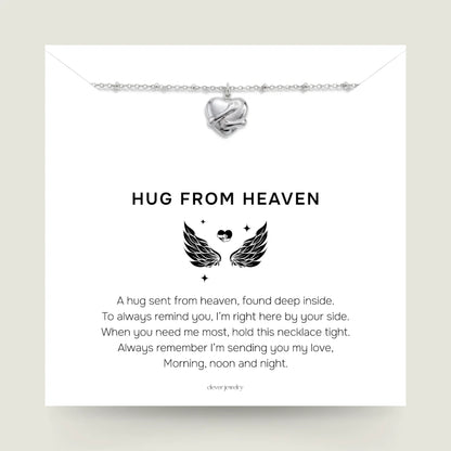 Wrapped In Love - Silver Hug Necklace