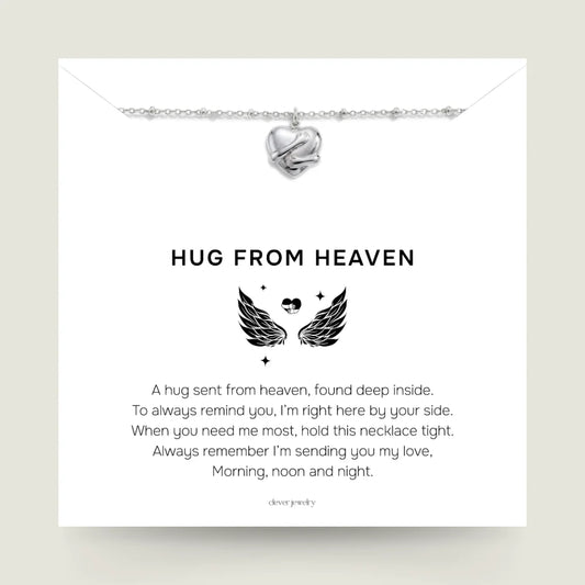 Wrapped In Love - Silver Hug Necklace