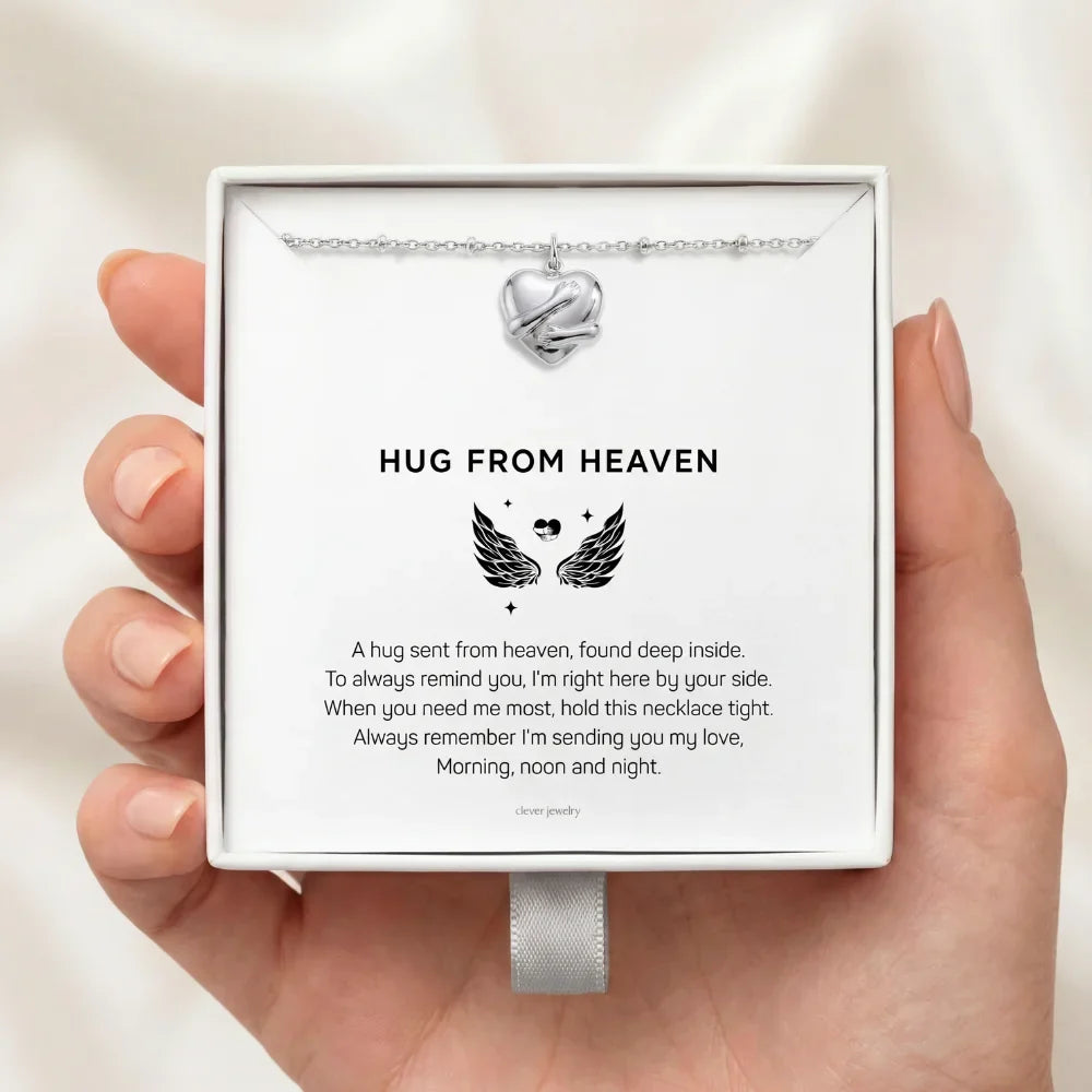 Wrapped In Love - Silver Hug Necklace