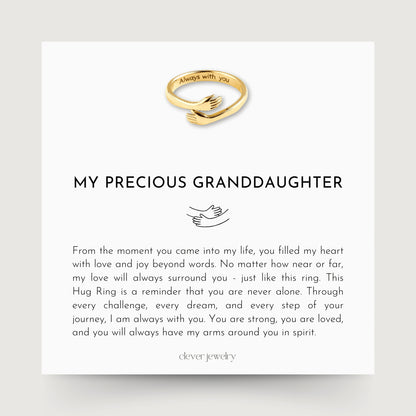 My Precious Granddaughter - Gold Hug Ring
