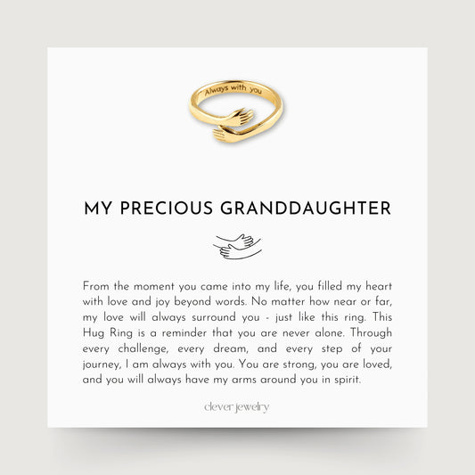 My Precious Granddaughter - Gold Hug Ring