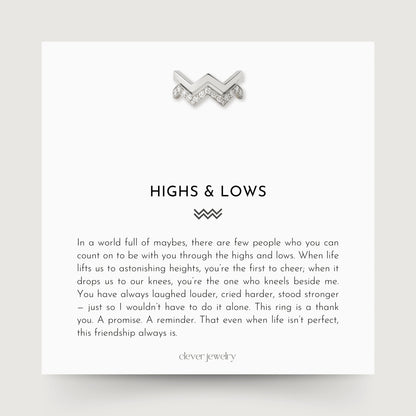 Highs & Lows Twin Band Ring