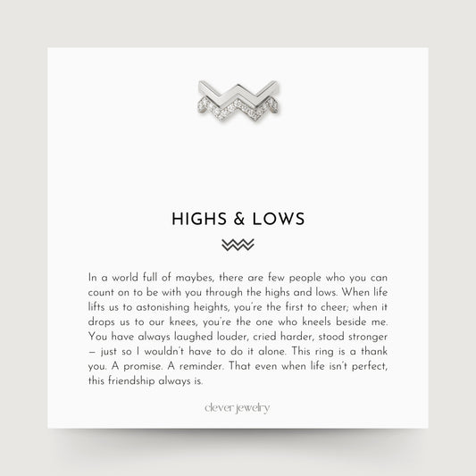Highs & Lows Twin Band Ring