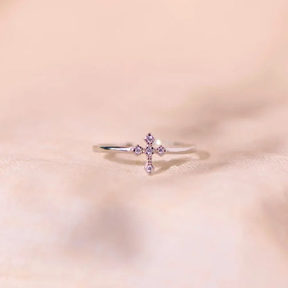 God's Love - Teardrop Cross Ring