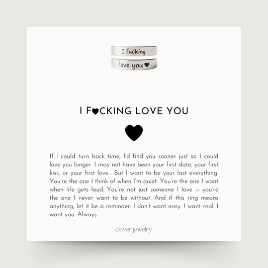 I F♡cking Love You Ring