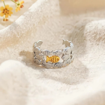 Swim Against The Current Ring