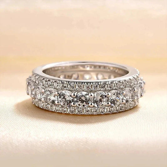 Vintage Silver Eternity Band Ring