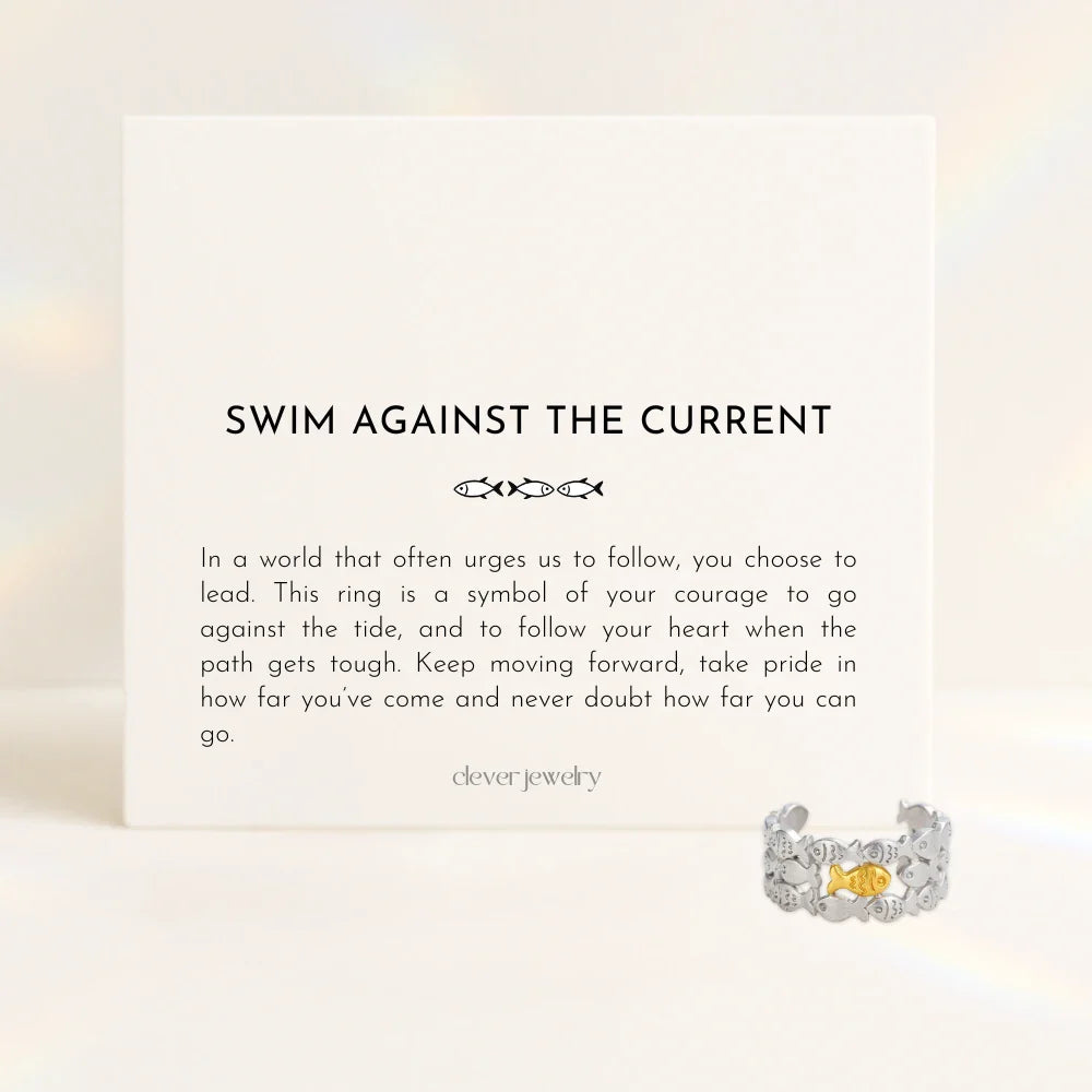 Swim Against The Current Ring