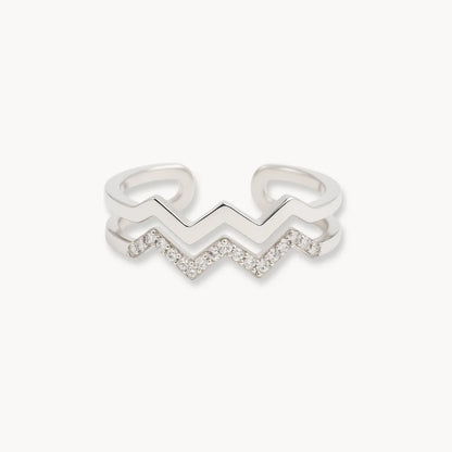 Highs & Lows Twin Band Ring