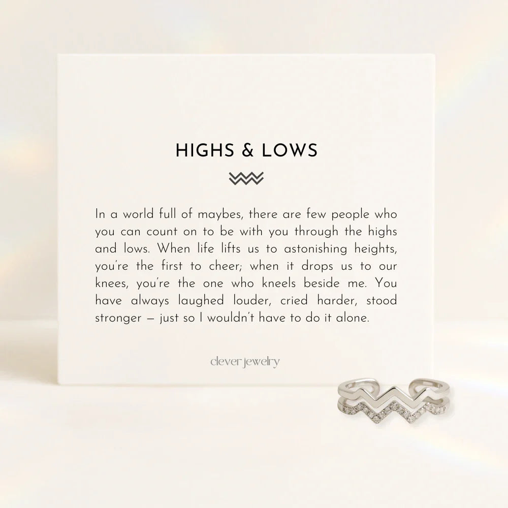 Highs & Lows Twin Band Ring